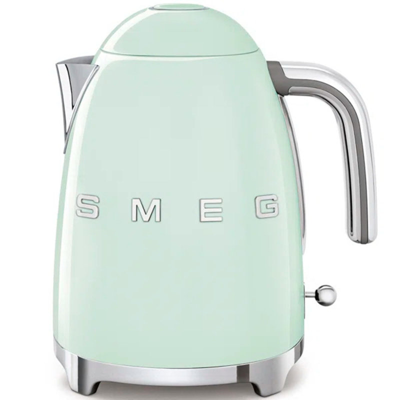 SMEG 50's Retro Style Aesthetic 7-Cup Kettle, Pastel Green