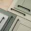 Matt Black Squared Angled D-Bar Handles-128905932