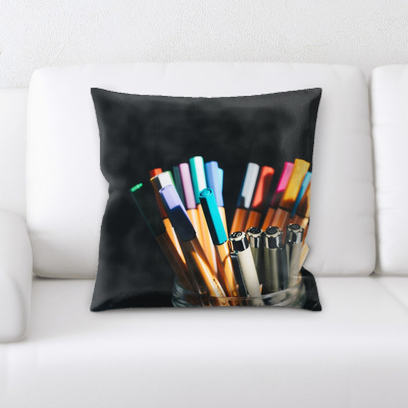 Microsuede Reversible Throw Pillow