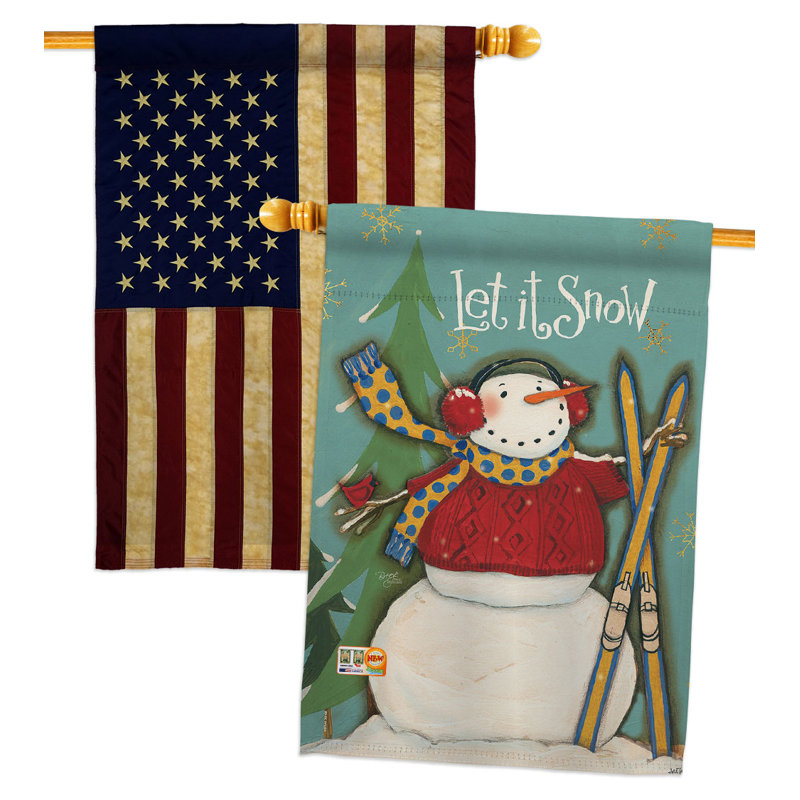 Double Sided 40'' H x 28'' W Polyester House Flag