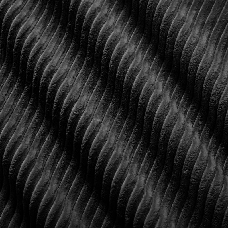 En velours côtelé noir, velours côtelé doux, sans assemblage, éponge haute résilience 32D et repose-pieds incurvé réglable