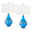 Lampe de table bleu 26 "