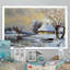 Country River In Winter Times I - Décoration murale traditionnelle sur toile-1999286912-1999286914