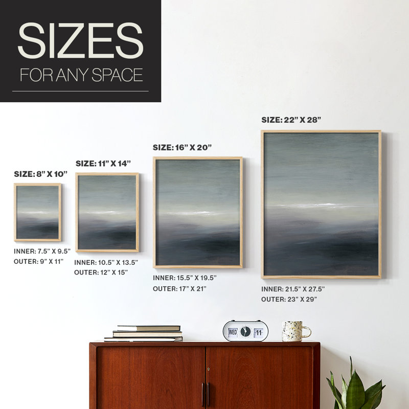 Reproduction encadrée Windy Moor II - bois massif, H 11 po x l 9 po