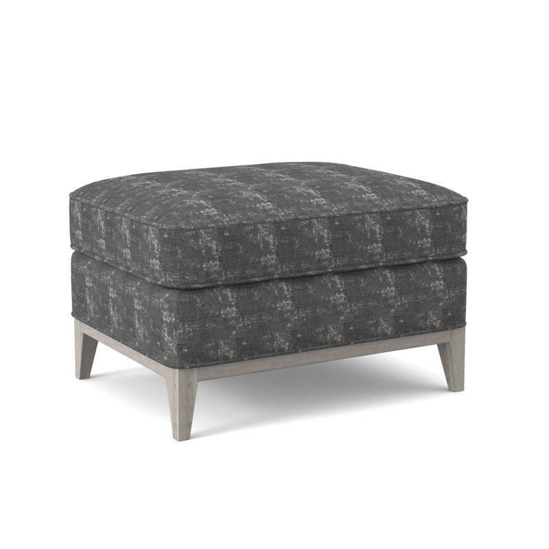 Sonoma Boucle and Velvet Ottoman, Kinsley Sky Viscose, Bisque