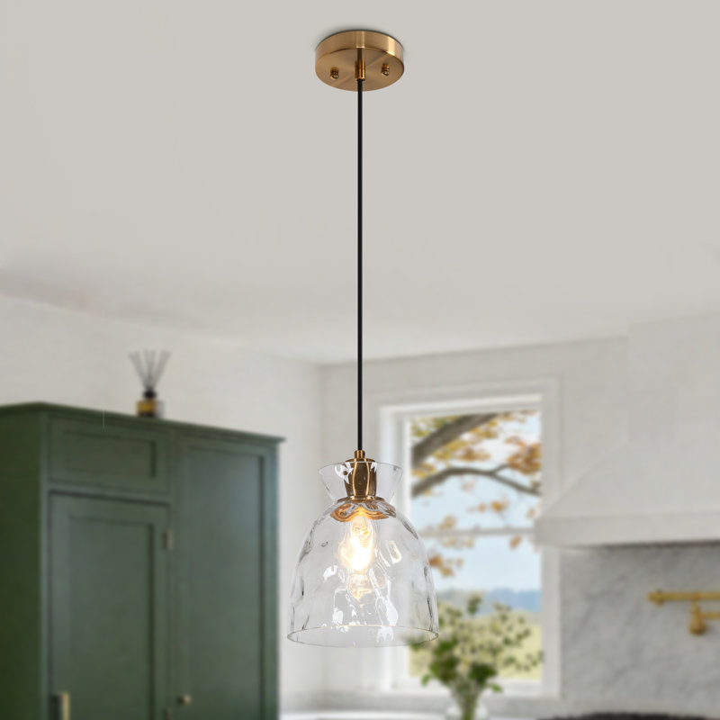 Luminaire suspendu pour îlot de cuisine moderne à 1 lumière l 7,5 po Meya Meya