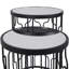 Mel Glass Top Frame Nesting Tables