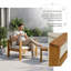 Chaise de patio d'extérieur simple avec coussins