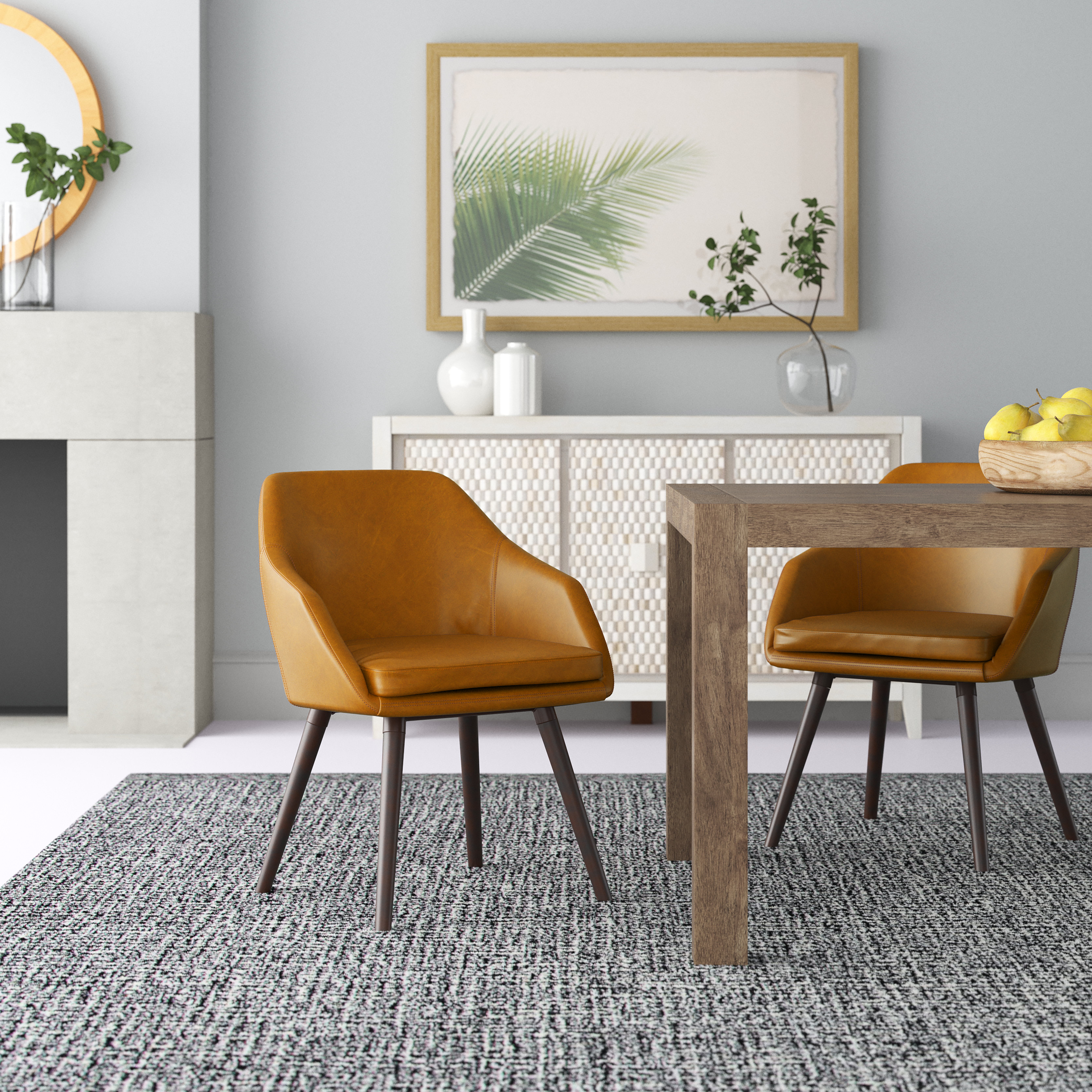 Modern Dining Chair Wayfair Mid Century Modern Chairs Faux Leather