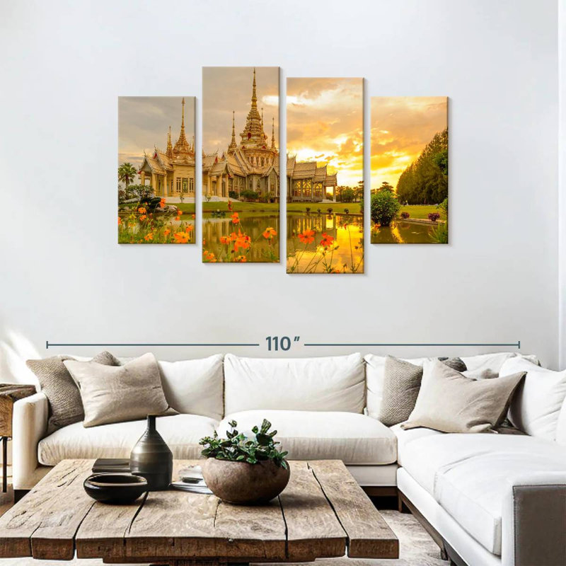 Wat Non Kum Temple, 48" H x 75" W
