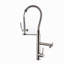 Robinet de cuisine avec douchette extractible en acier inoxydable nickel brossé