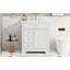 Meuble-lavabo de salle de bain avec lavabo, un tiroir basculant, trois tiroirs, une tablette de porte, une porte à fermeture douce-115688474