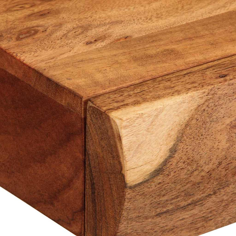 Wall Shelves 2 Pcs Solid Wood Acacia, 8cm H x 40cm W x 17cm D