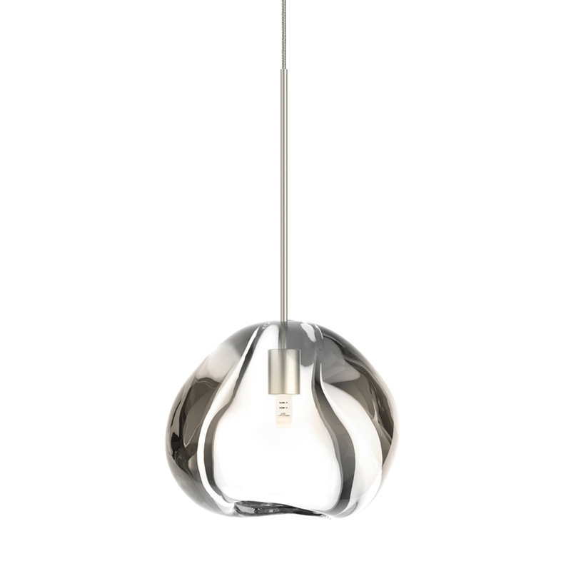 Blob II 1 - Light Pendant, Satin Nickel, Clear