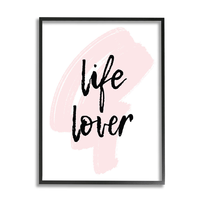 «Life Lover Casual», estampe numérique encadrée par Martina Pavlova, H 20 po x l 16 po x P 1,5 po
