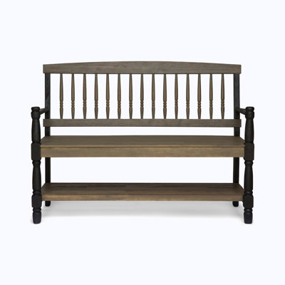 Outdoor 51" Wood Loveseat by Charlton Home