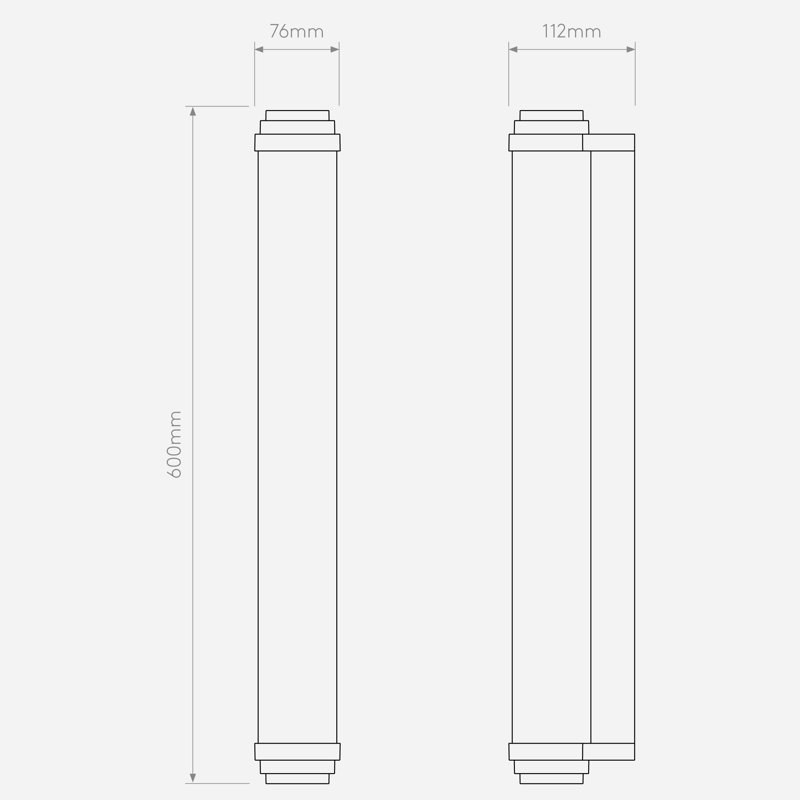 Burlington, 778 Lumens, 23.62" H x 4.33" W x 4.65" D, Bronze