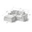 Canapé modulaire rembourré de 78,74 po de largeur-949665514