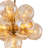 10 - Light Melt Bubble Amber Glass Sputnik Sphere Chandelier