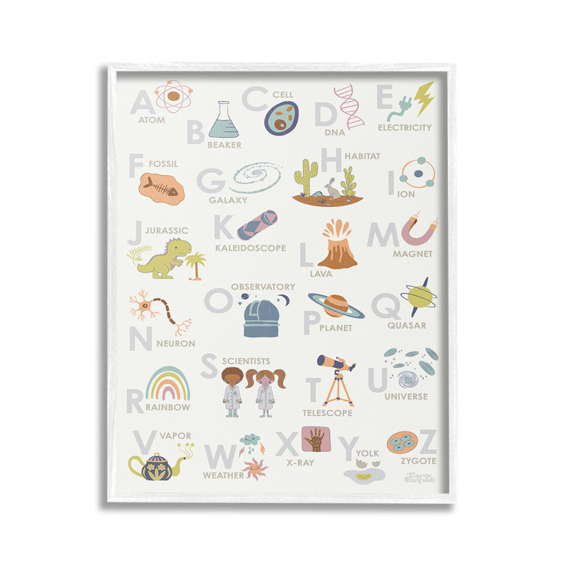 Art de giclées encadrées par Science par Carrie Cantwell, H 30 po x l 24 po, Giclée encadrée blanc bord de mer