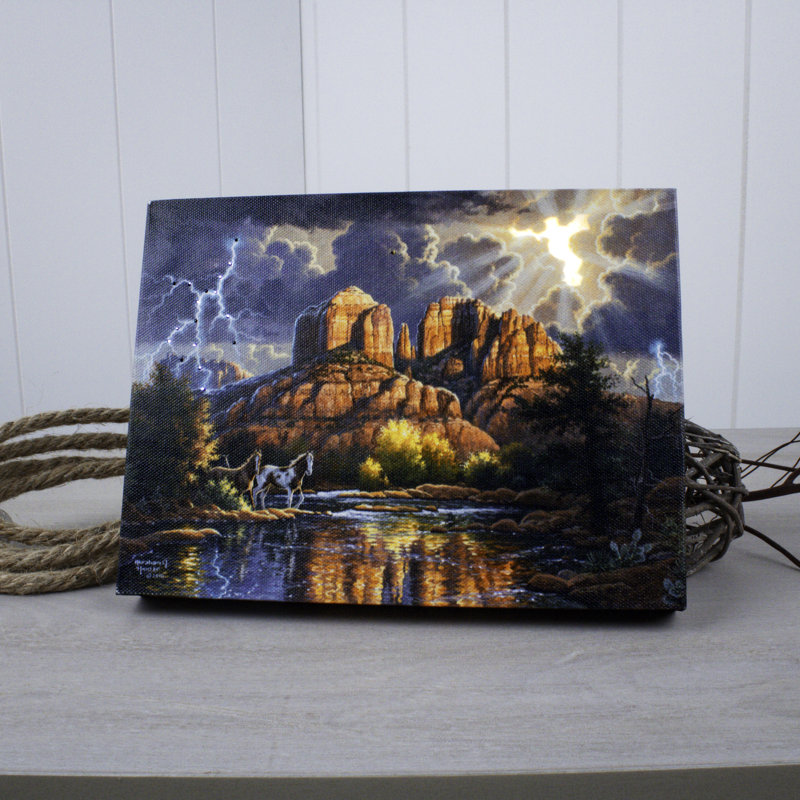 Sedona Majesty 8x6 Lighted Tabletop Canvas