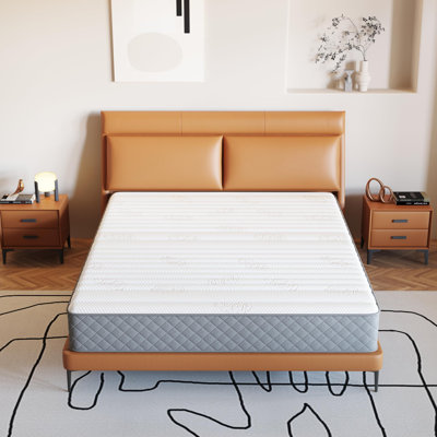 Firm Mattress Cooling-Gel Memory Foam And Pocket Spring Hybrid Mattress, Mattress In A Box, Certipur-US Certified by Alwyn Home
