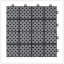 Carreaux de terrasse 12 x 12 pouces, imperméables et antidérapants pour une utilisation extérieure et intérieure, capacité de poids élevée, motif de rosette, paquet de 12-114650026