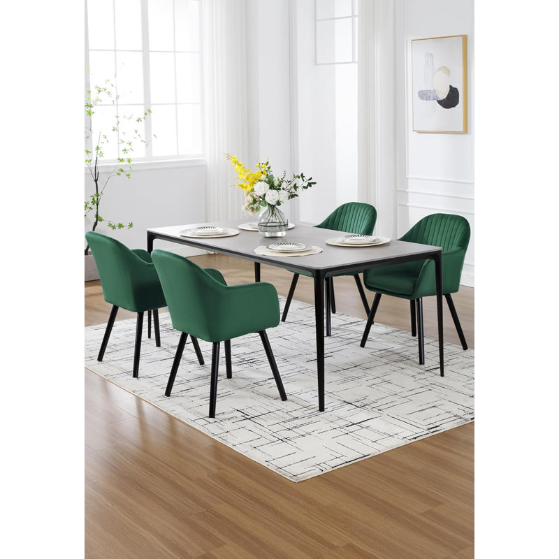 Deana Upholstered Dining Chair, Green