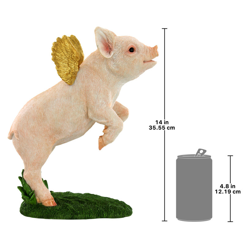 Statue de jardin «When Pig Fly»