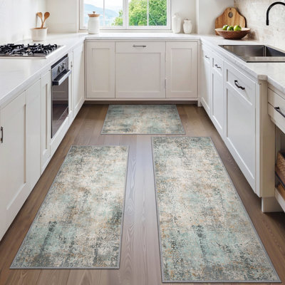 Machine Washable Anti-Slip Water Resistant Kitchen Mat