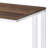 Walnut And White Writing Desk With USB Port-1252503231