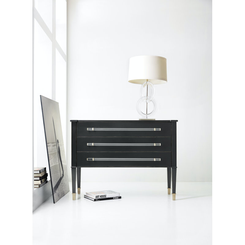 Melange 3 - Drawer Dresser, Black