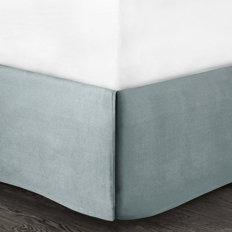 Édredon blanc très grand - 100% coton et couleur sable, surdimensionné avec broderie bleue