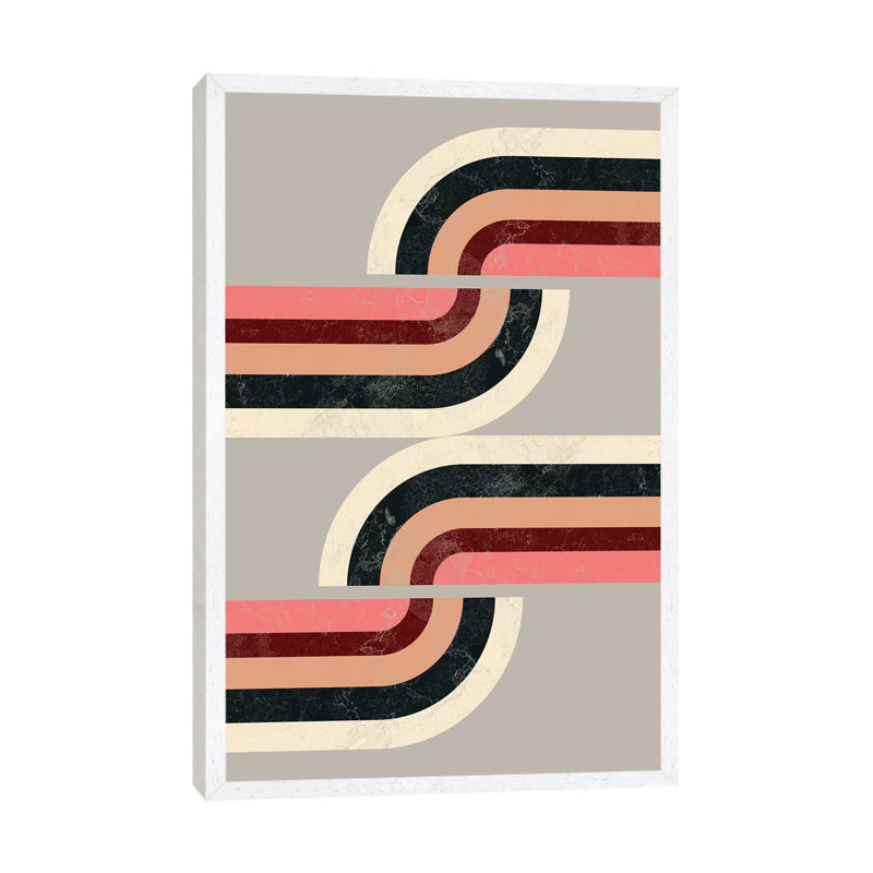 Route 1 Piece Wall Art on Canvas, 101.6cm H x 66.04cm W x 3.81cm D, White Floater Framed