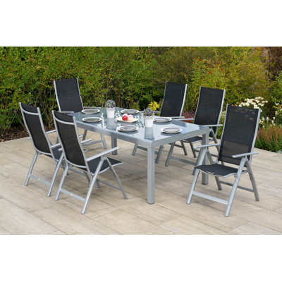 Mariah 6 - Person Patio Dining Set with Rectangular Table