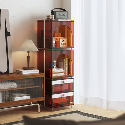 Modern acrylic multi-functional accent chest by Liu