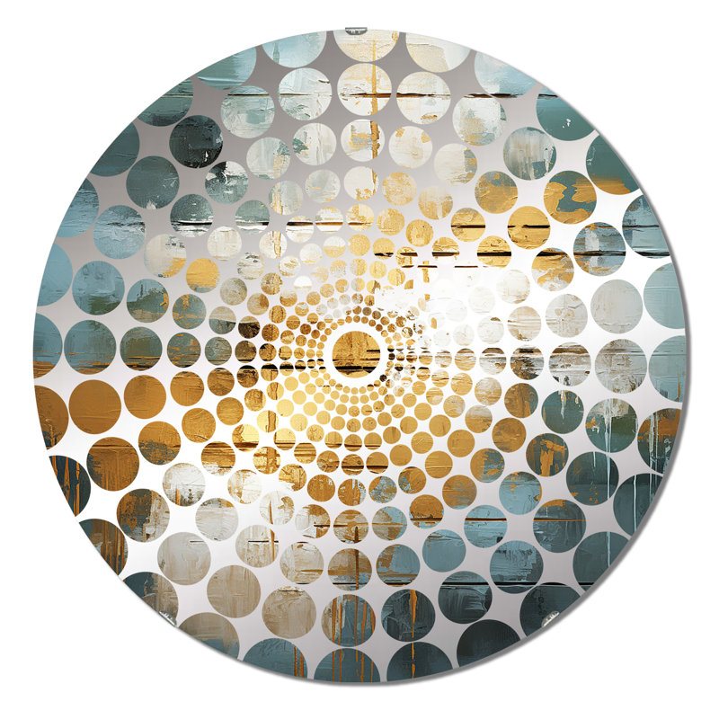 Angelino - Miroir décoratif à cercles concentriques, 31,4 po x 31,4 po