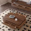 Table basse minimaliste en bois massif noyer-852559830