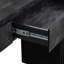 Console silhouette rétro avec deux tiroirs et détails cannelés-2065363998