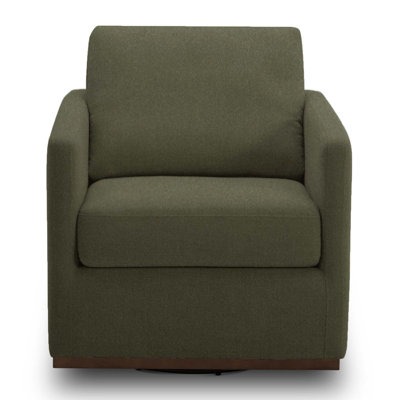 Bobbi Upholstered Swivel Armchair by Joss and Main