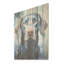 Chien majestueux Weimaraner - Art mural en bois sur bois de pin naturel-1289061177