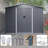 8X6 FT Outdoor Tool Storage Shed With Metal Foundation & Lockable Doors,  All Weather Metal Sheds-118091600-118091598