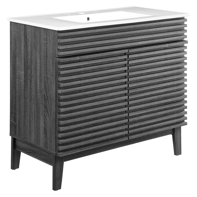 Render 36" Bathroom Vanity, Charcoal
