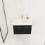 Armoire de salle de bain 30 po, fixation murale de style châtaignier noir, lavabo en résine à bords épais, portes silencieuses, meuble-lavabo 30 po avec lavabo, charnières de porte à fermeture douce, décor contemporain-1470450270