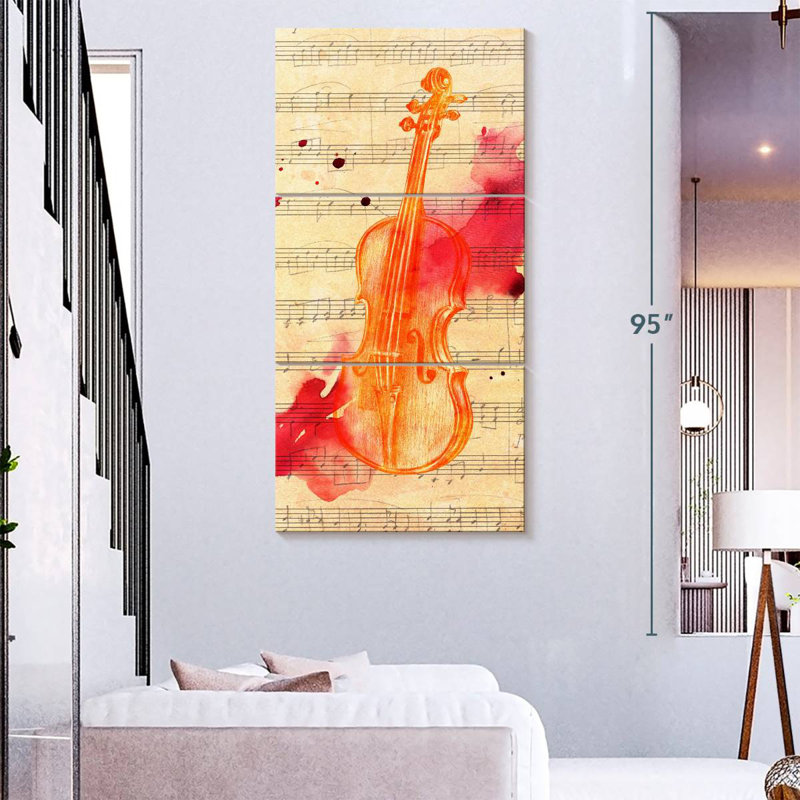Violin Melody, 80" H x 39" W