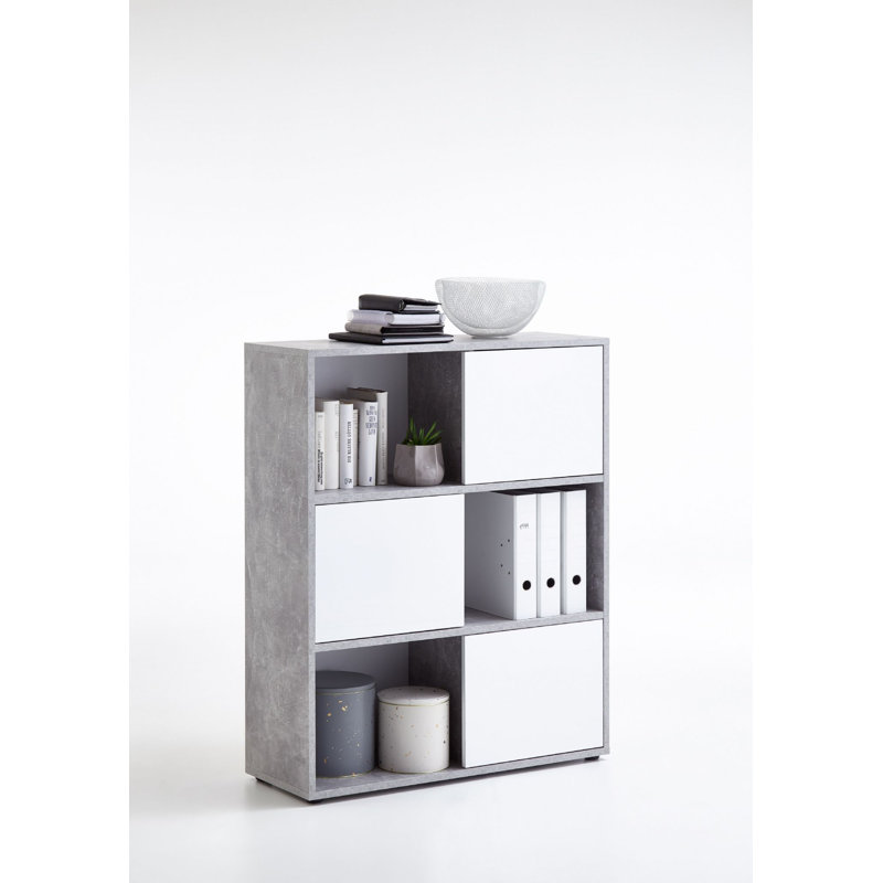 Arlington 111cm H x 90cm W Bookcase, Grey