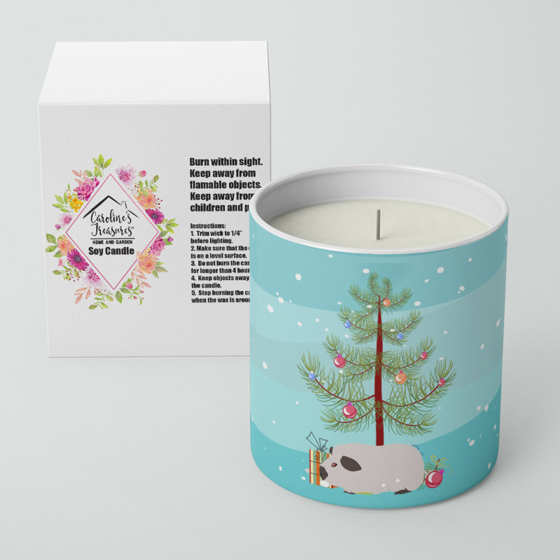 Bougie décorative Himalayan Cochon d'Inde Merry Christmas 10 oz