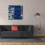  «Indigo Batik 1» par Wild Apple Portfolio, art mural sur toile, 37 po x 37 po