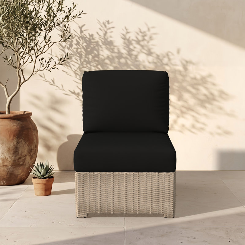 Chaise sans accoudoirs Henri, Toile noire