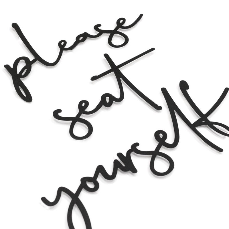 Please Seat Yourself Metal Bathroom Sign For Hanging Home Wall Décor